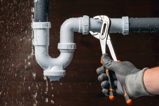 Professional Emergency Plumber technician working in Hallieford, VA